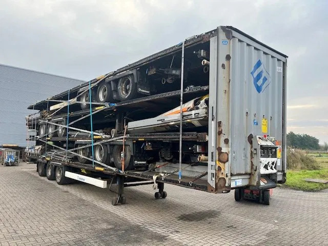 Krone multiple 2014 & 2015 XL P400 mega huckepack curtain sided trailer stacks - Semi-trailer kotak tertutup: gambar 1 Krone multiple 2014 & 2015 XL P400 mega huckepack curtain sided trailer stacks - Semi-trailer kotak tertutup: gambar 1