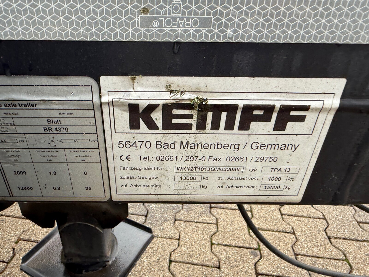 Kempf TPA 13 TPA 13 Anhänger für Absetzcontainer - Trailer lewati: gambar 3 Kempf TPA 13 TPA 13 Anhänger für Absetzcontainer - Trailer lewati: gambar 3