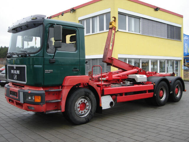 MAN E69 26.403 26.403 6x2, Marrell 26.70, AHK - Hook lift: gambar 1 MAN E69 26.403 26.403 6x2, Marrell 26.70, AHK - Hook lift: gambar 1