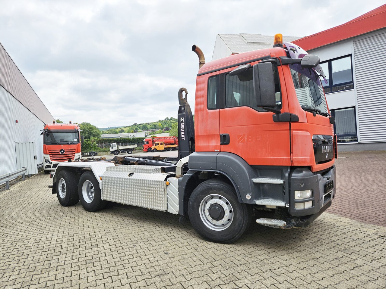 Hook lift MAN TGS 26.480 6x4H-4 BL TGS 26.480 6x4H-4 BL, Multilift Abroller HydroDrive, Lenk-/Liftachse, Wechselfahrzeug: gambar 8
