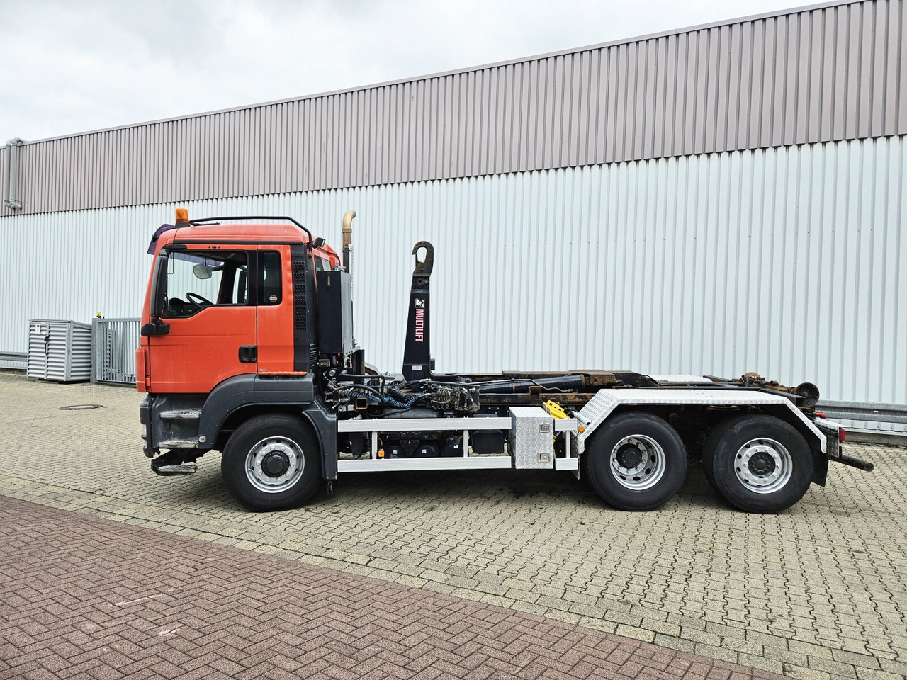 Hook lift MAN TGS 26.480 6x4H-4 BL TGS 26.480 6x4H-4 BL, Multilift Abroller HydroDrive, Lenk-/Liftachse, Wechselfahrzeug: gambar 12