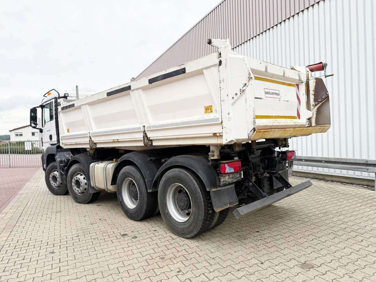 Truk jungkit MAN TGS 35.460 8X4 BB TGS 35.460 8X4 BB, Meiller Bordmatik, Rollplane, 13m³: gambar 13