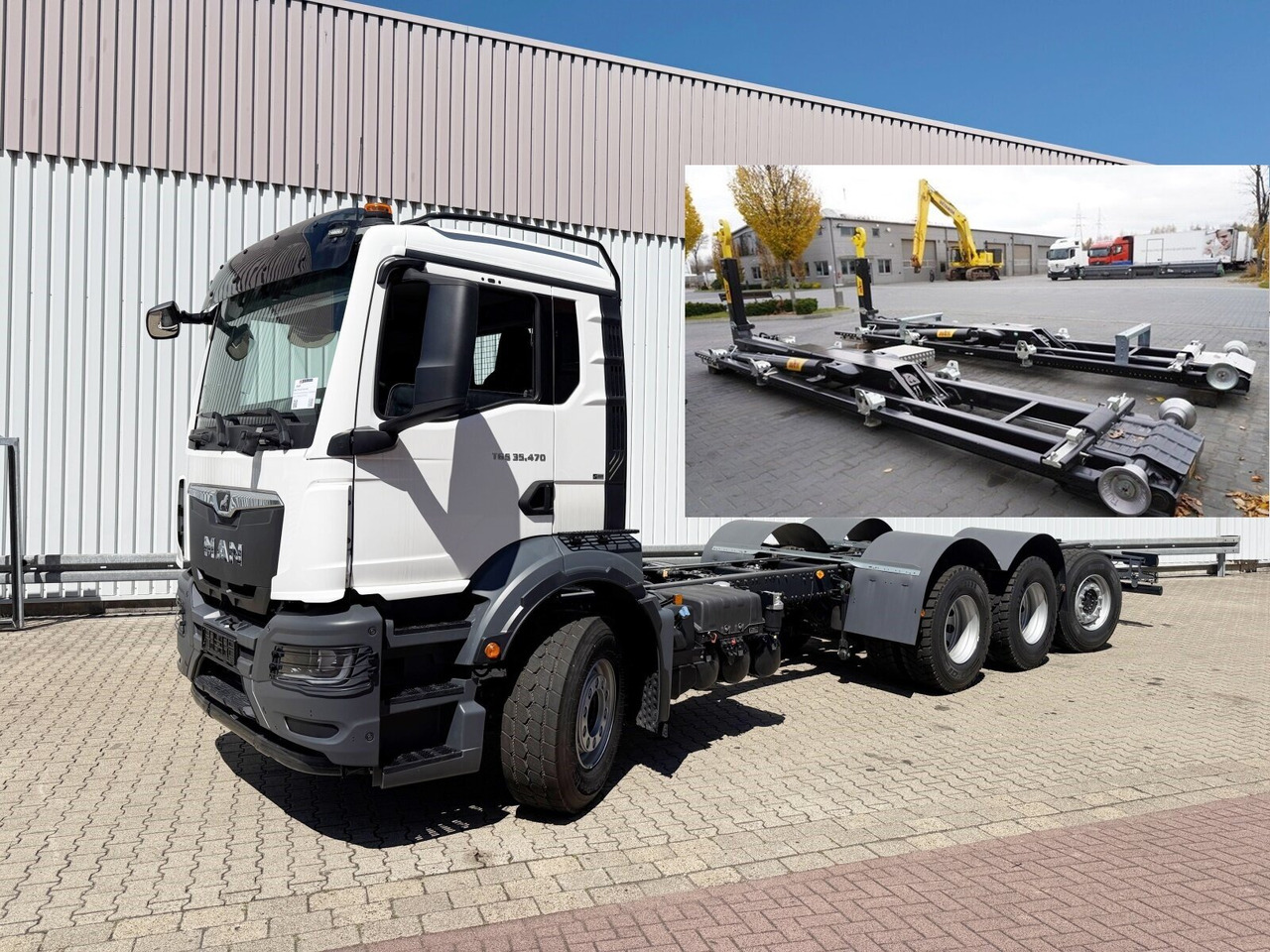 MAN TGS 35.470 8x4-4 BL TGS 35.470 8x4-4 BL, Lenk-/Liftachse, Navi, Motorabtrieb - Hook lift: gambar 1 MAN TGS 35.470 8x4-4 BL TGS 35.470 8x4-4 BL, Lenk-/Liftachse, Navi, Motorabtrieb - Hook lift: gambar 1
