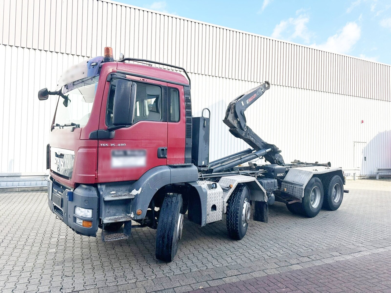 MAN TGS 35.480 8X4 BL TGS 35.400 8x4 BL, Schub-Knick bis 6,5m Container - Hook lift: gambar 1 MAN TGS 35.480 8X4 BL TGS 35.400 8x4 BL, Schub-Knick bis 6,5m Container - Hook lift: gambar 1
