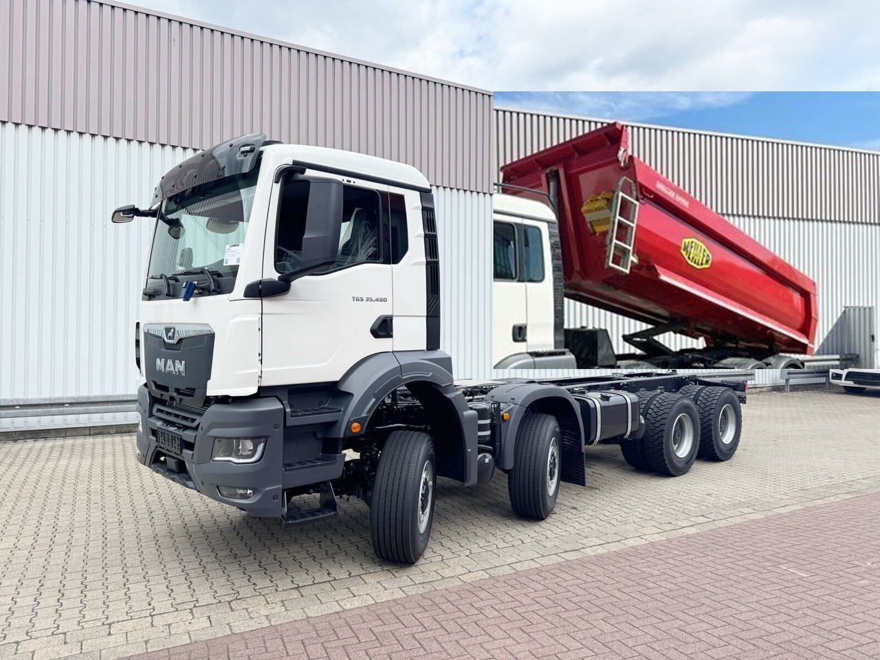 MAN TGS 35.480 8x8 BB CH TGS 35.480 8x8 BB CH, Meiller Stahlmulde 18m³ - Tempat sampah: gambar 1 MAN TGS 35.480 8x8 BB CH TGS 35.480 8x8 BB CH, Meiller Stahlmulde 18m³ - Tempat sampah: gambar 1