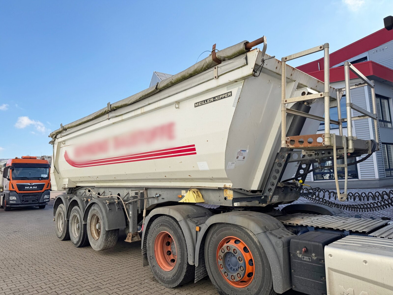 Meiller MHPS 12/27 MHPS 12/27, Stahlmulde ca. 26m³, Liftachse - Semi-trailer jungkit: gambar 3 Meiller MHPS 12/27 MHPS 12/27, Stahlmulde ca. 26m³, Liftachse - Semi-trailer jungkit: gambar 3