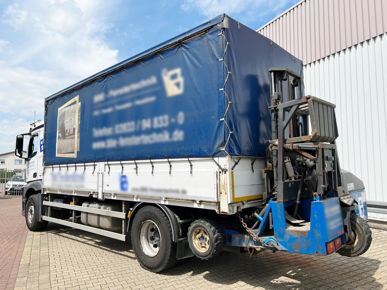 Truk dengan terpal samping Mercedes-Benz Antos 1840 L 4x2 Antos 1840 L 4x2, Aufnahme für Mitnahmestapler: gambar 12