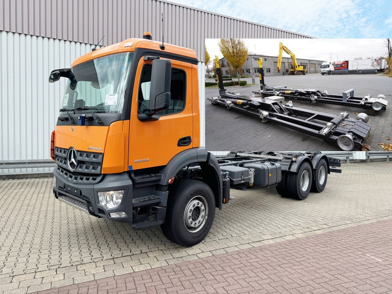 Mercedes-Benz Arocs 2633 6x4, Automatik, 2x Nebenantrieb Arocs 2633 6x4, 2x Nebenantrieb - Truk sasis: gambar 1 Mercedes-Benz Arocs 2633 6x4, Automatik, 2x Nebenantrieb Arocs 2633 6x4, 2x Nebenantrieb - Truk sasis: gambar 1