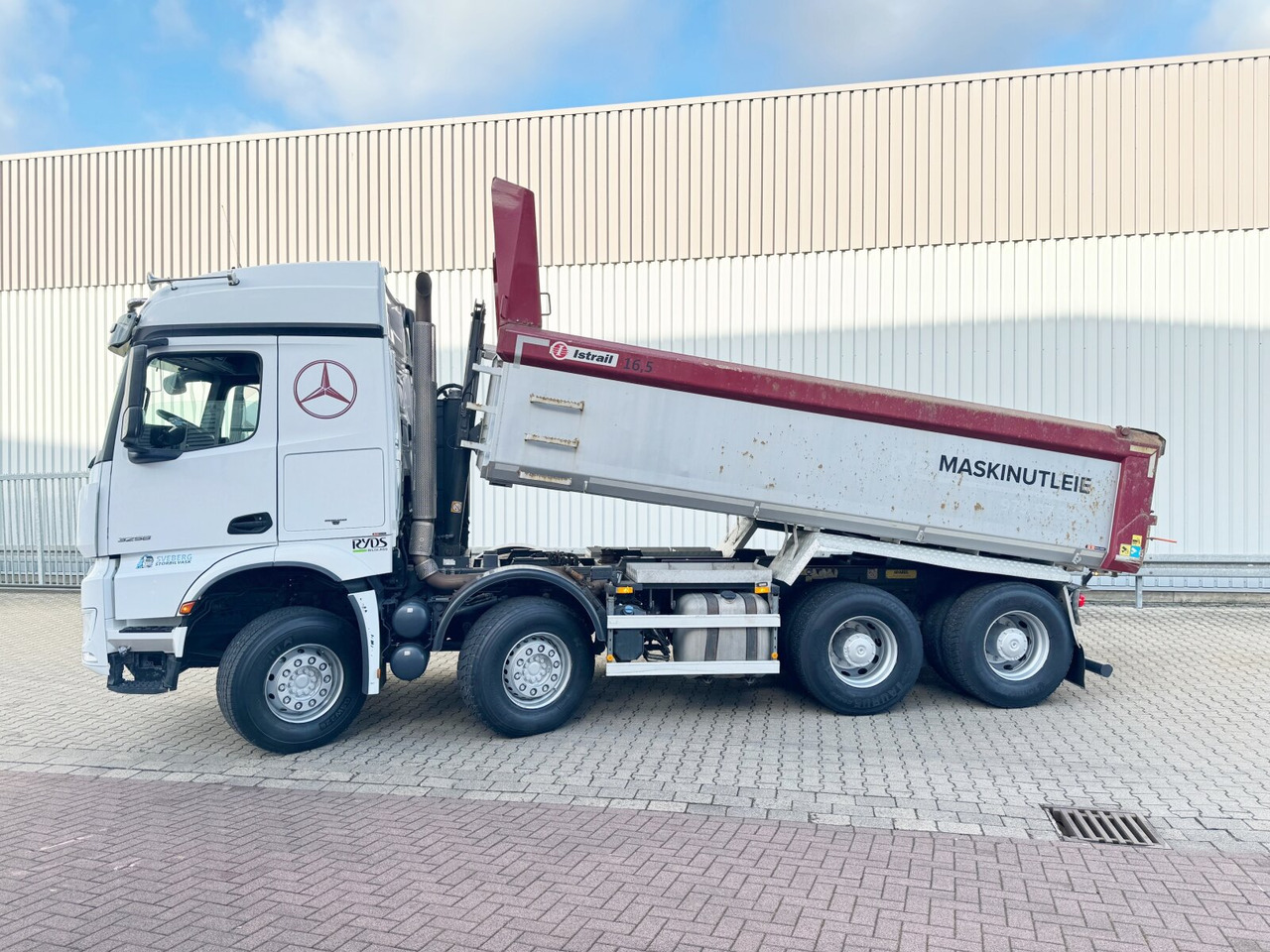 Tempat sampah Mercedes-Benz Arocs 3258 LK 8x4/4 Arocs 3258 LK 8x4/4, Retarder, Stahlmulde ca. 14m³, hydr. Heckklappenöffnung: gambar 13