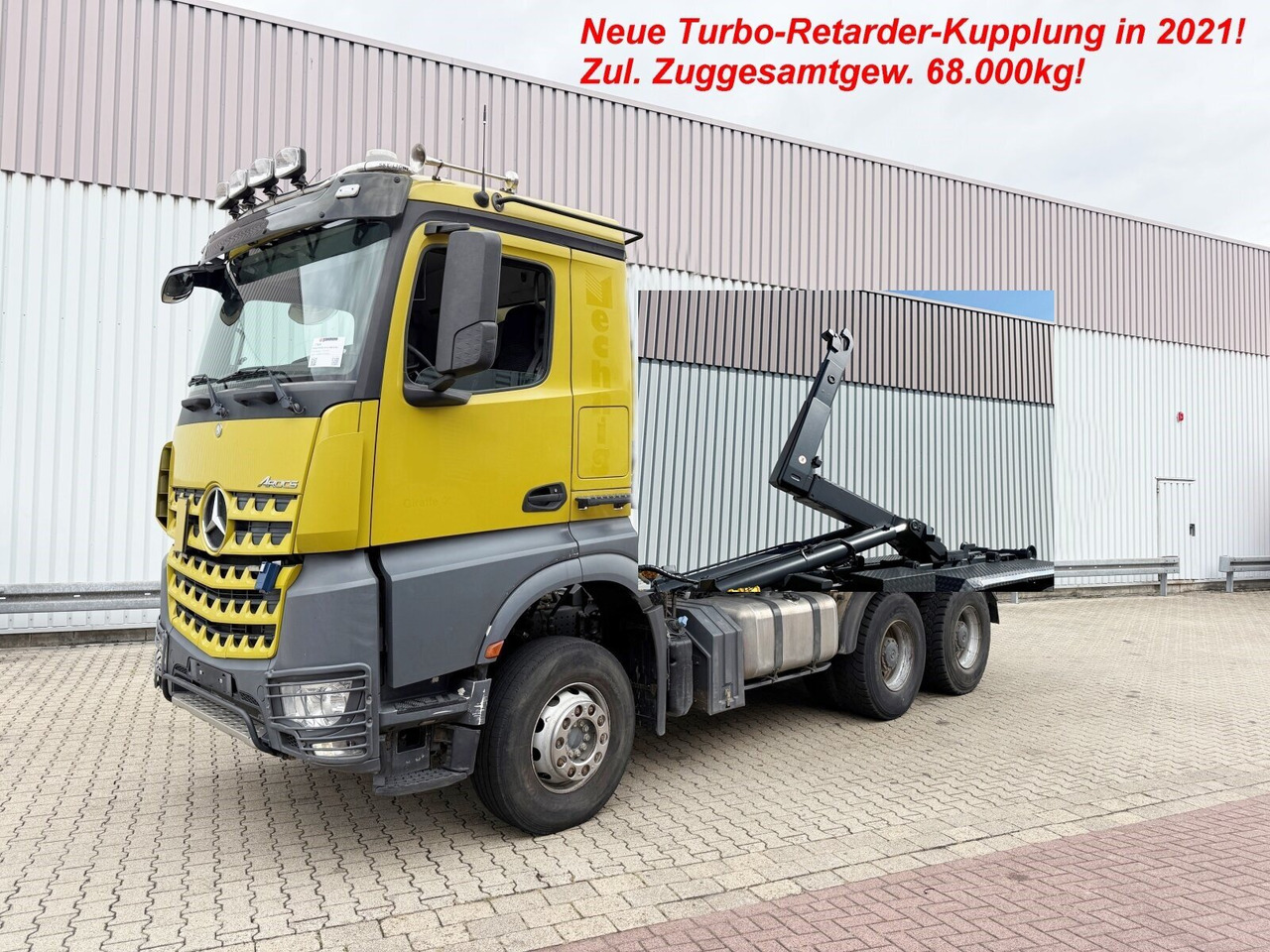 Mercedes-Benz Arocs 3363 K 6x4 Arocs 3363 K 6x4, Grounder, Turbo-Retarder-Kupplung - Hook lift: gambar 1 Mercedes-Benz Arocs 3363 K 6x4 Arocs 3363 K 6x4, Grounder, Turbo-Retarder-Kupplung - Hook lift: gambar 1