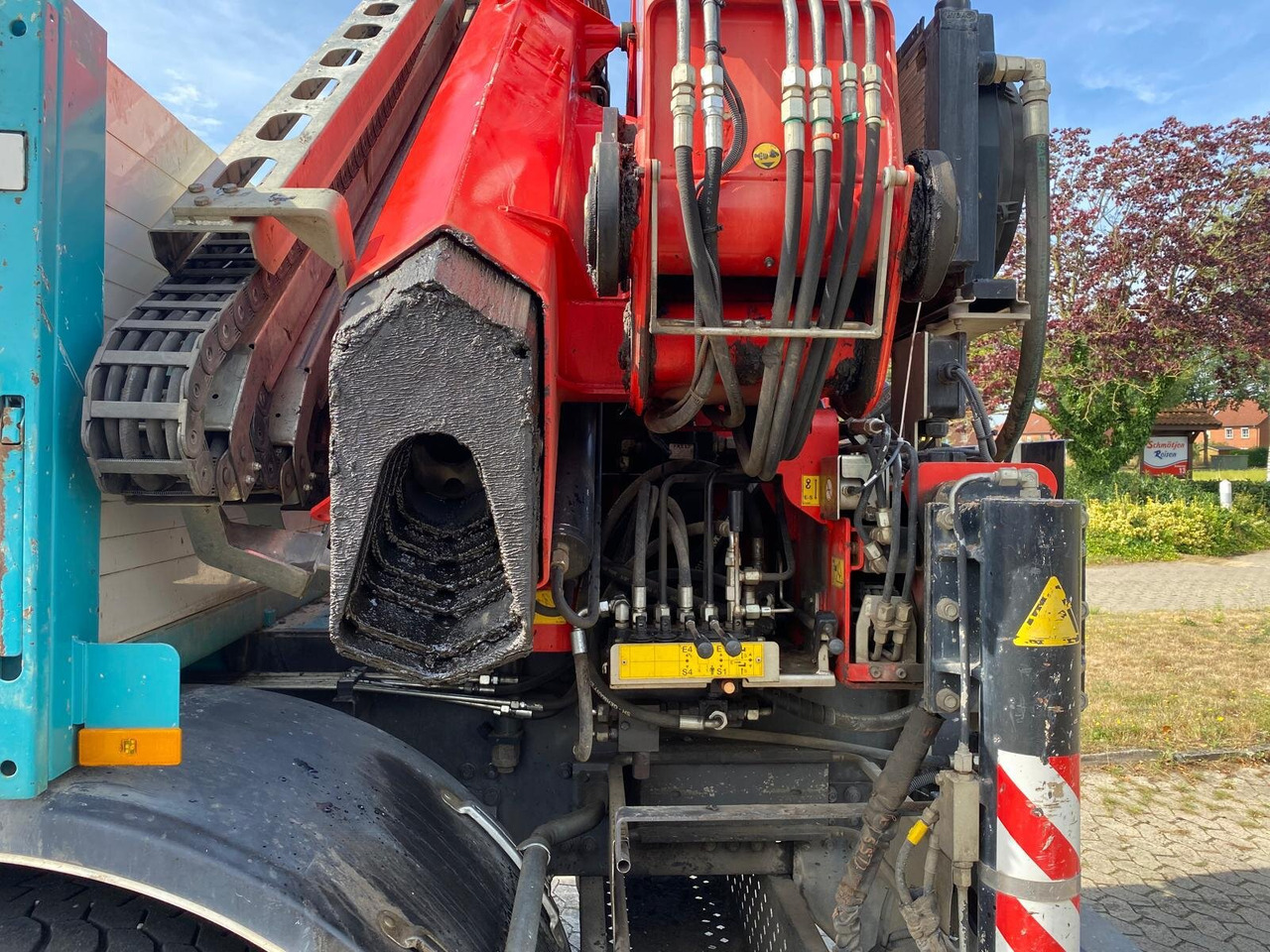 Mercedes-Benz Arocs 4151 K 8x4 Arocs 4151 K 8x4, Fassi Heckkran F 365 RA. 2.26 E Dynamic Funk - Truk derek, Truk flatbed: gambar 3 Mercedes-Benz Arocs 4151 K 8x4 Arocs 4151 K 8x4, Fassi Heckkran F 365 RA. 2.26 E Dynamic Funk - Truk derek, Truk flatbed: gambar 3