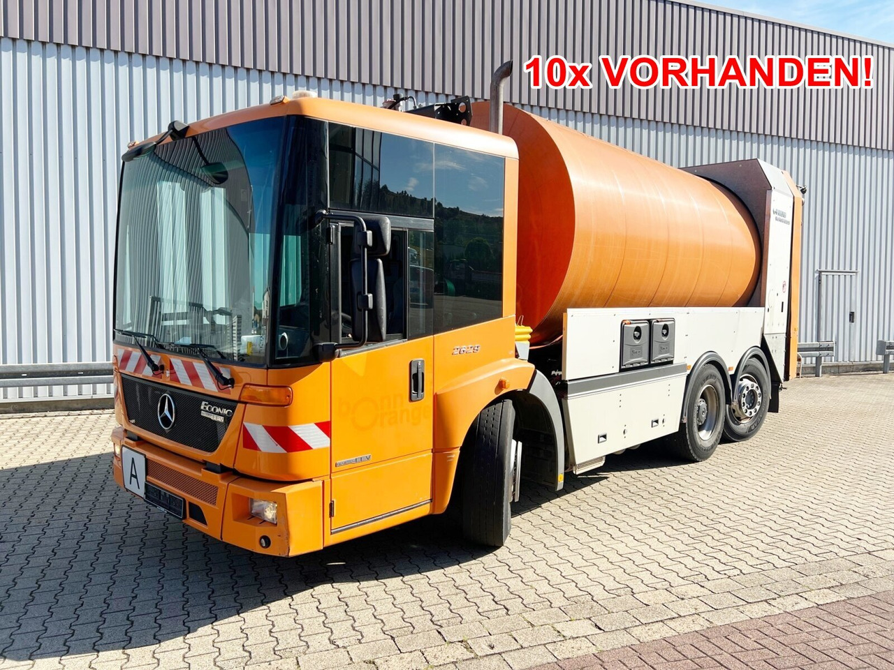 Mercedes-Benz Econic 2629 L/NLA 6x2/4 Econic 2629 L/NLA 6x2/4, EEV, Lenkachse, FAUN Rotopress 519L, Zöller-Schüttung - Truk sampah: gambar 1 Mercedes-Benz Econic 2629 L/NLA 6x2/4 Econic 2629 L/NLA 6x2/4, EEV, Lenkachse, FAUN Rotopress 519L, Zöller-Schüttung - Truk sampah: gambar 1