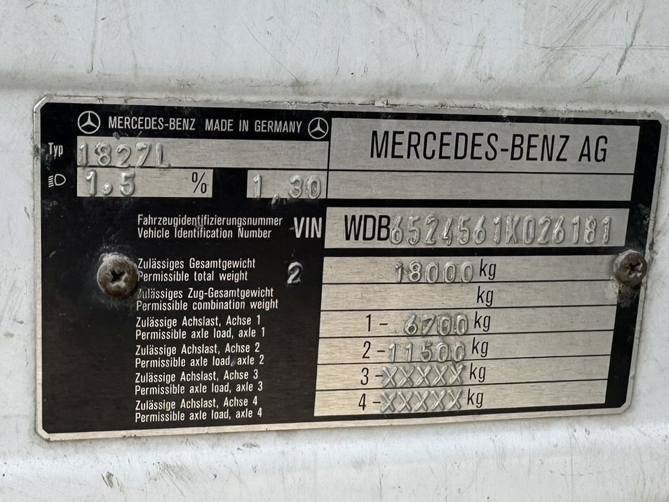 Mercedes-Benz SK 1827L 4x2 SK 1827L 4x2 - Truk flatbed: gambar 5 Mercedes-Benz SK 1827L 4x2 SK 1827L 4x2 - Truk flatbed: gambar 5