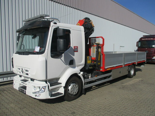 Renault Midlum 220 DXi 4x2 Midlum 220 DXi 4x2 mit Kran Palfinger PK 11001 - Truk derek, Truk flatbed: gambar 1 Renault Midlum 220 DXi 4x2 Midlum 220 DXi 4x2 mit Kran Palfinger PK 11001 - Truk derek, Truk flatbed: gambar 1