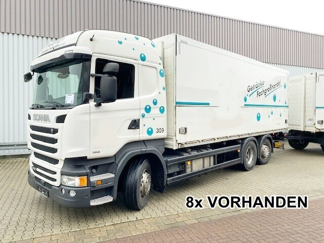 Scania R450 LB 6x2-4 R450 LB 6x2-4 Getränkekoffer, Retarder, Lift-/Lenkachse, Stapleraufnahme - Truk box: gambar 1 Scania R450 LB 6x2-4 R450 LB 6x2-4 Getränkekoffer, Retarder, Lift-/Lenkachse, Stapleraufnahme - Truk box: gambar 1