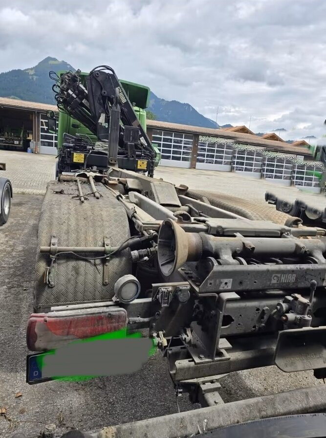 Scania Scania G 480/6x2-4 Scania G 480/6x2-4, Lenk-Liftachse, Hiab Kran Funk 166 HD-3, Abroller XR 18 S 59 - Hook lift, Truk derek: gambar 3 Scania Scania G 480/6x2-4 Scania G 480/6x2-4, Lenk-Liftachse, Hiab Kran Funk 166 HD-3, Abroller XR 18 S 59 - Hook lift, Truk derek: gambar 3