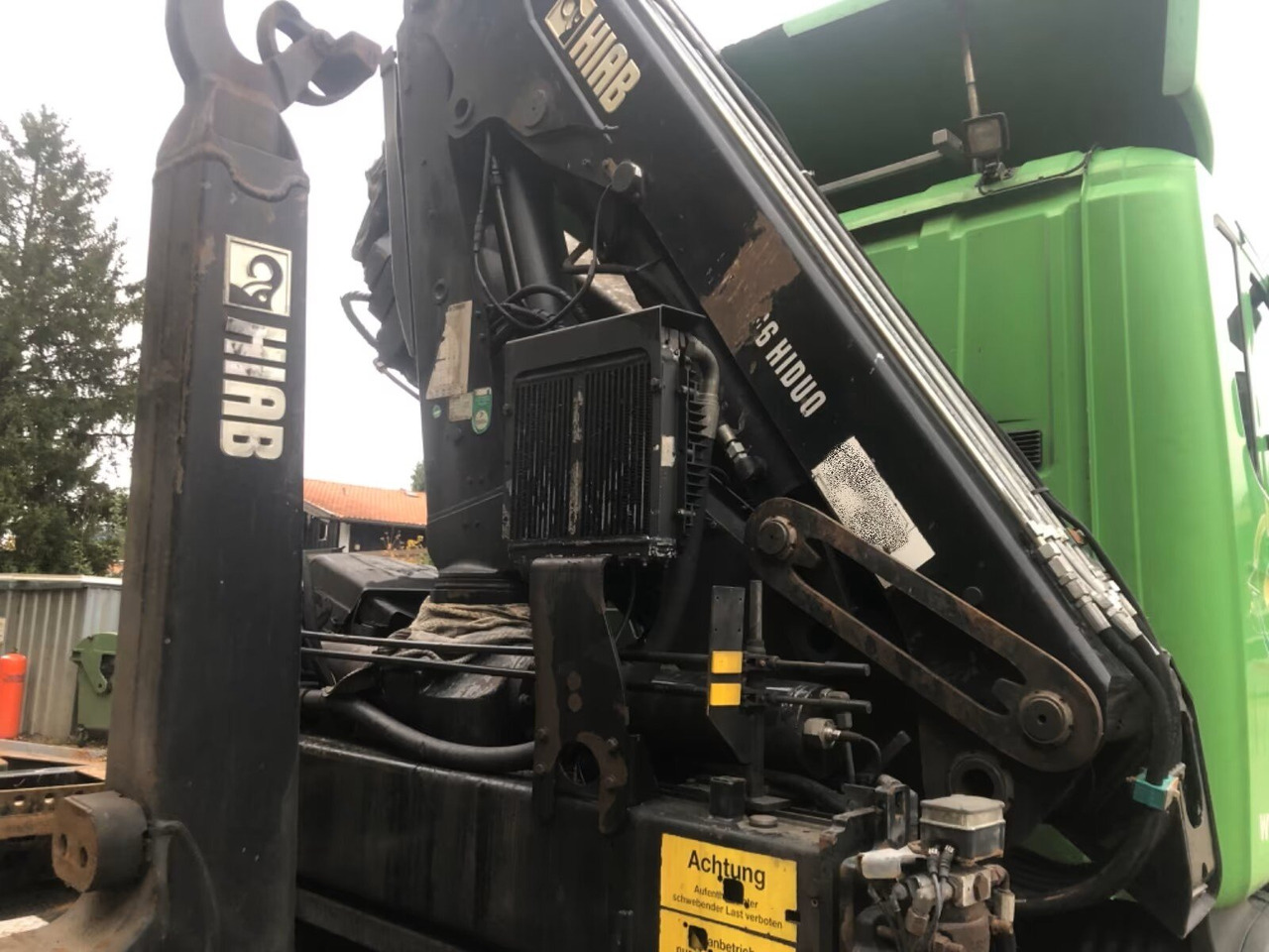 Scania Scania G 480/6x2-4 Scania G 480/6x2-4, Lenk-Liftachse, Hiab Kran Funk 166 HD-3, Abroller XR 18 S 59 - Hook lift, Truk derek: gambar 5 Scania Scania G 480/6x2-4 Scania G 480/6x2-4, Lenk-Liftachse, Hiab Kran Funk 166 HD-3, Abroller XR 18 S 59 - Hook lift, Truk derek: gambar 5