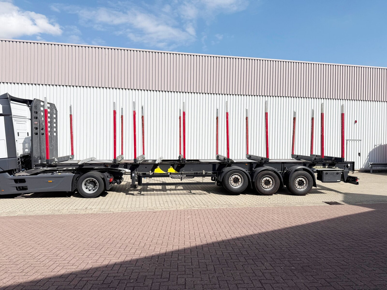 Schwarzmüller 3-Achs Holzauflieger 3-Achs Holzauflieger, Liftachse, MEHRFACH VORHANDEN! - Semi-trailer pengangkut kayu: gambar 4 Schwarzmüller 3-Achs Holzauflieger 3-Achs Holzauflieger, Liftachse, MEHRFACH VORHANDEN! - Semi-trailer pengangkut kayu: gambar 4