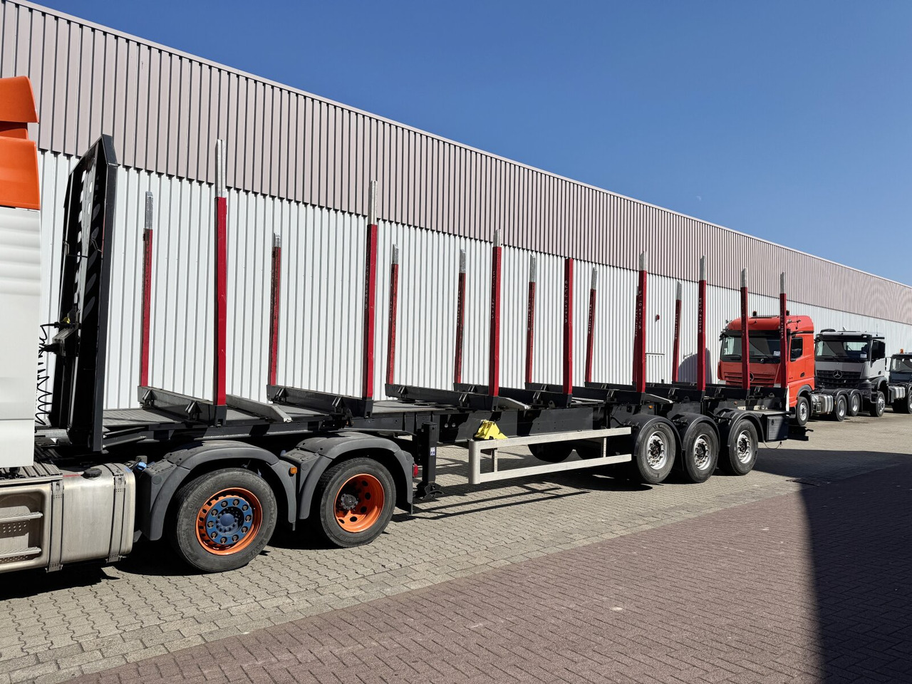 Schwarzmüller 3-Achs Holzauflieger 3-Achs Holzauflieger, Liftachse, MEHRFACH VORHANDEN! - Semi-trailer pengangkut kayu: gambar 1 Schwarzmüller 3-Achs Holzauflieger 3-Achs Holzauflieger, Liftachse, MEHRFACH VORHANDEN! - Semi-trailer pengangkut kayu: gambar 1