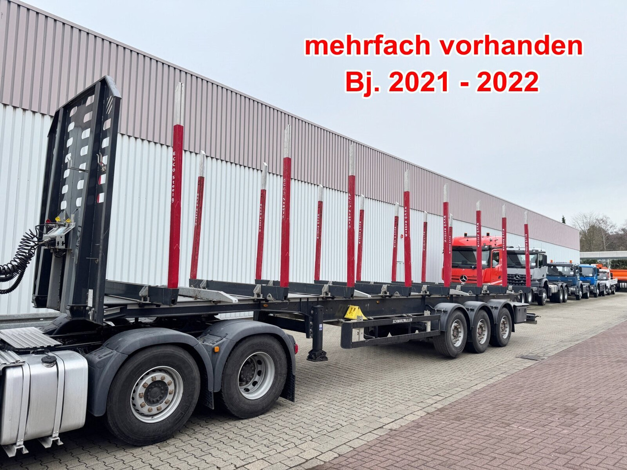Schwarzmüller 3-Achs Holzauflieger 3-Achs Holzauflieger, Liftachse, MEHRFACH VORHANDEN! - Semi-trailer pengangkut kayu: gambar 1 Schwarzmüller 3-Achs Holzauflieger 3-Achs Holzauflieger, Liftachse, MEHRFACH VORHANDEN! - Semi-trailer pengangkut kayu: gambar 1