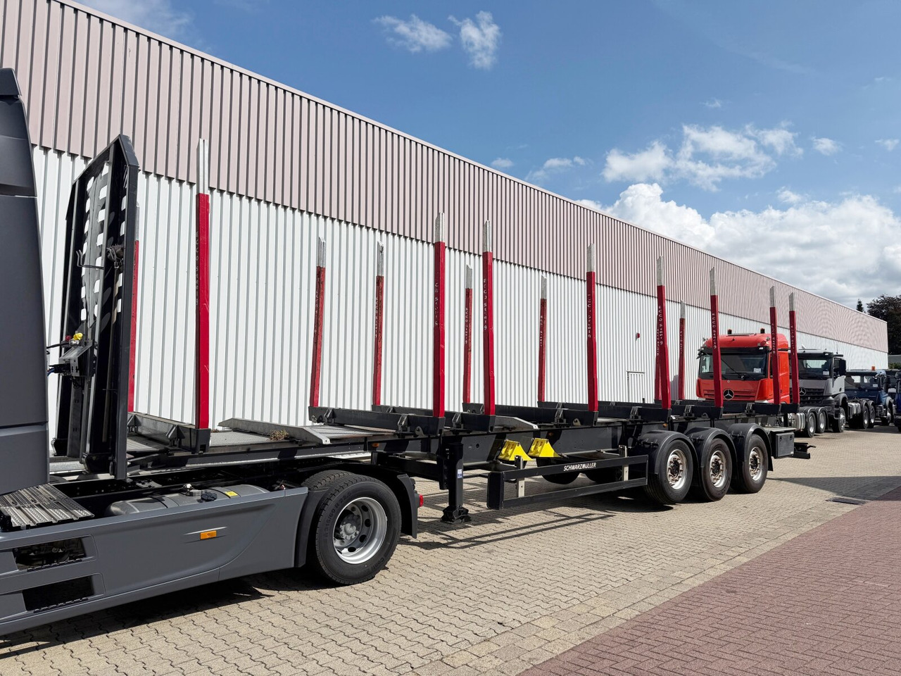 Schwarzmüller 3-Achs Holzauflieger 3-Achs Holzauflieger, Liftachse, MEHRFACH VORHANDEN! - Semi-trailer pengangkut kayu: gambar 1 Schwarzmüller 3-Achs Holzauflieger 3-Achs Holzauflieger, Liftachse, MEHRFACH VORHANDEN! - Semi-trailer pengangkut kayu: gambar 1