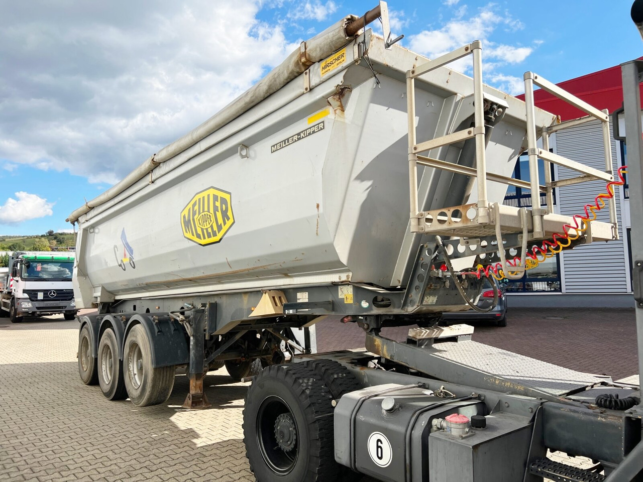 Meiller MHPS 12/27 MHPS 12/27 NOSS2, Stahlmulde ca. 26m³, Liftachse - Semi-trailer: gambar 1 Meiller MHPS 12/27 MHPS 12/27 NOSS2, Stahlmulde ca. 26m³, Liftachse - Semi-trailer: gambar 1