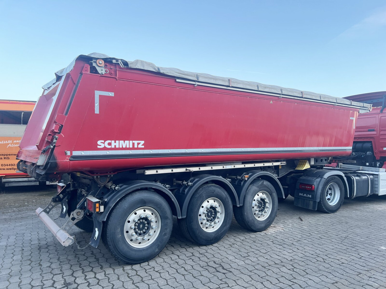 Schmitz Cargobull SKI 24 SL 7.2 SKI 24 SL 7.2, Alumulde ca. 24m³, Liftachse, E-Verdeck, Funk - Semi-trailer: gambar 3 Schmitz Cargobull SKI 24 SL 7.2 SKI 24 SL 7.2, Alumulde ca. 24m³, Liftachse, E-Verdeck, Funk - Semi-trailer: gambar 3