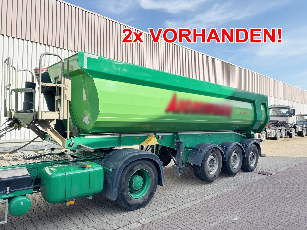 Schwarzmüller K-Serie Kippauflieger K-Serie Kippauflieger, Hardoxmulde ca. 25m³, 2x Liftachse - Semi-trailer: gambar 1 Schwarzmüller K-Serie Kippauflieger K-Serie Kippauflieger, Hardoxmulde ca. 25m³, 2x Liftachse - Semi-trailer: gambar 1