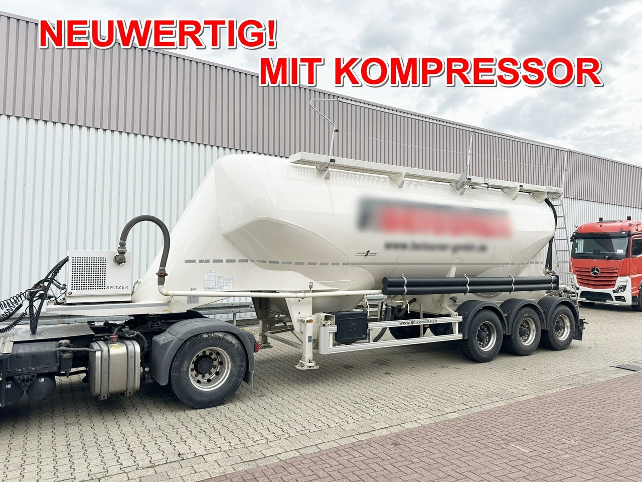 Spitzer SF 2739/2P SF 2739/2P Siloauflieger ca. 39m³, 2x Liftachse - Semi trailer silo: gambar 1 Spitzer SF 2739/2P SF 2739/2P Siloauflieger ca. 39m³, 2x Liftachse - Semi trailer silo: gambar 1