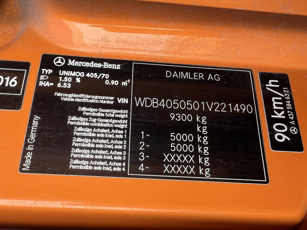 Unimog U 20 U405/70 4x4 U 20 U405/70 4x4, Kipper, Winterdienstplatte - Van pengiriman: gambar 5 Unimog U 20 U405/70 4x4 U 20 U405/70 4x4, Kipper, Winterdienstplatte - Van pengiriman: gambar 5