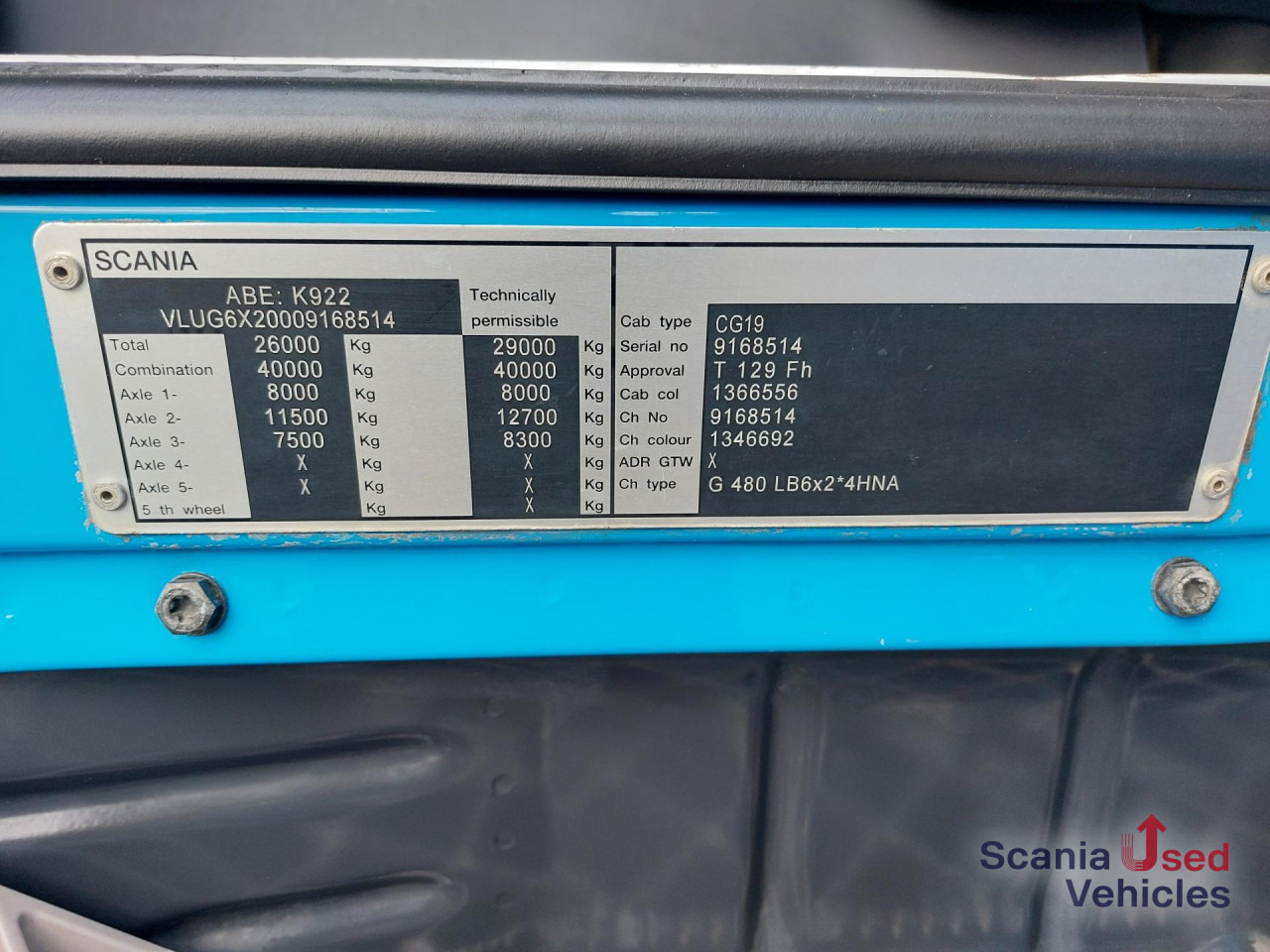 SCANIA G 480 LB6x2*4HNA Meiler RK2070 - Hook lift: gambar 5 SCANIA G 480 LB6x2*4HNA Meiler RK2070 - Hook lift: gambar 5