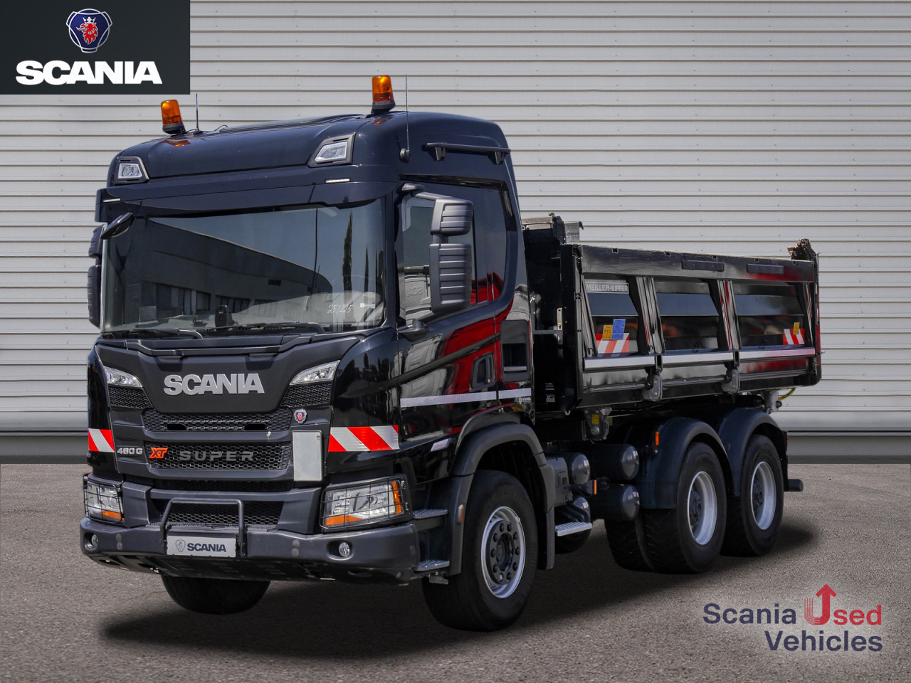 SCANIA G 460 B6x4HZ XT - Meiller D316 / Bordmatik - - Truk jungkit: gambar 1 SCANIA G 460 B6x4HZ XT - Meiller D316 / Bordmatik - - Truk jungkit: gambar 1