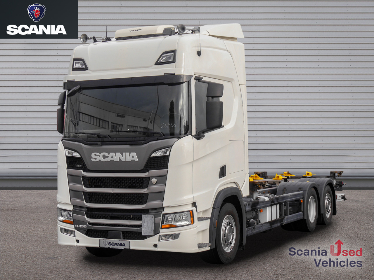 SCANIA R 450 B6x2NB - Schaltgetriebe / LBW - - Pengangkut kontainer/ Container truck: gambar 1 SCANIA R 450 B6x2NB - Schaltgetriebe / LBW - - Pengangkut kontainer/ Container truck: gambar 1