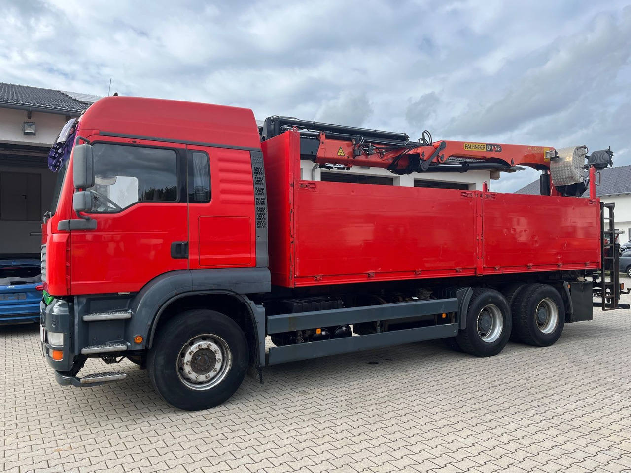 MAN TGA 26.480 mit Palfinger PK 24001L mit Winde - Truk flatbed, Truk derek: gambar 2 MAN TGA 26.480 mit Palfinger PK 24001L mit Winde - Truk flatbed, Truk derek: gambar 2