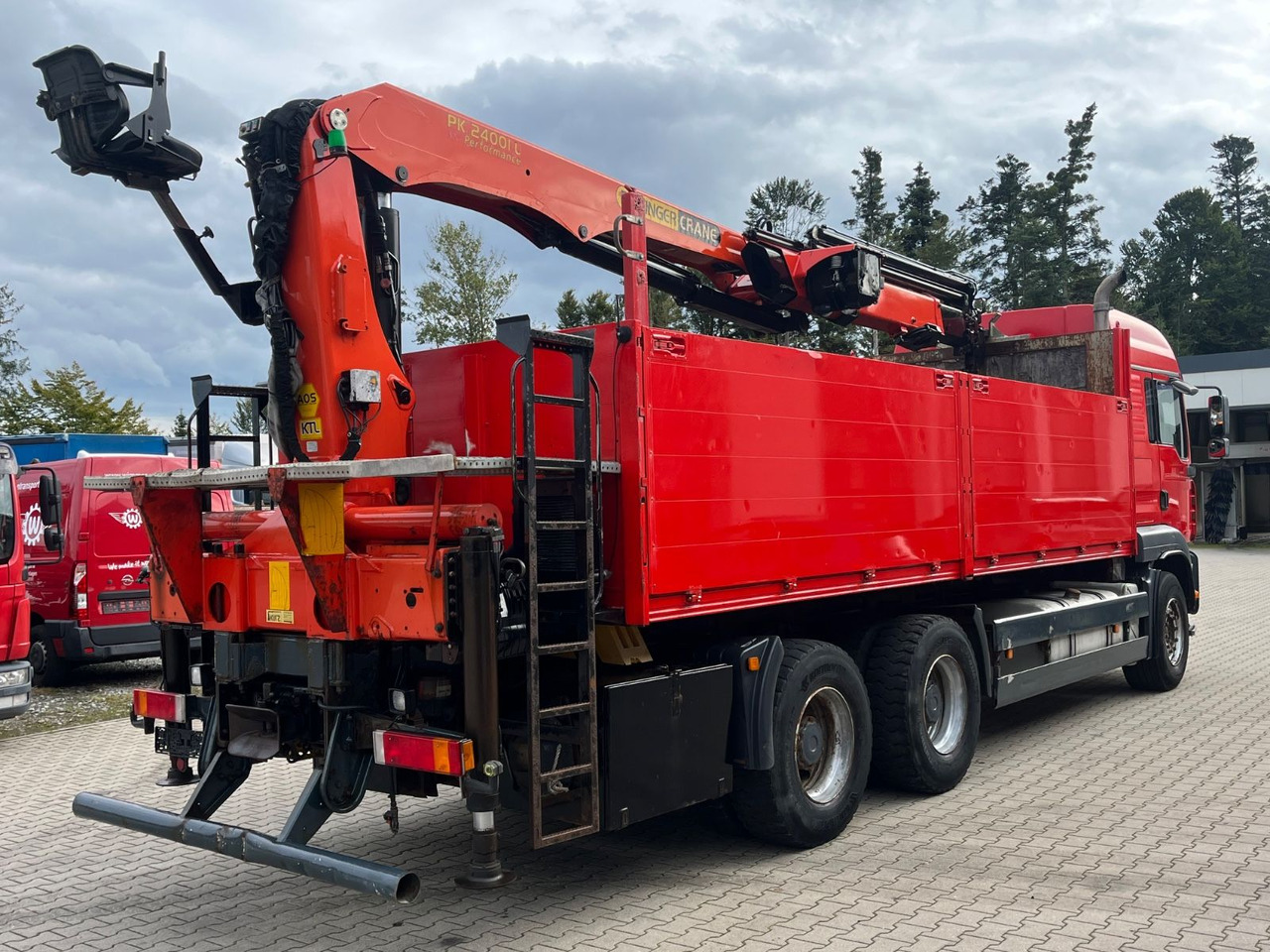 MAN TGA 26.480 mit Palfinger PK 24001L mit Winde - Truk flatbed, Truk derek: gambar 5 MAN TGA 26.480 mit Palfinger PK 24001L mit Winde - Truk flatbed, Truk derek: gambar 5