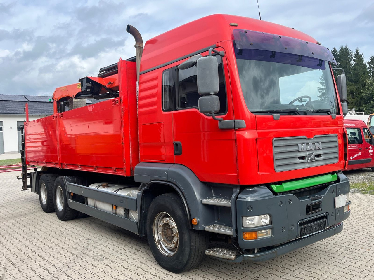 MAN TGA 26.480 mit Palfinger PK 24001L mit Winde - Truk flatbed, Truk derek: gambar 3 MAN TGA 26.480 mit Palfinger PK 24001L mit Winde - Truk flatbed, Truk derek: gambar 3