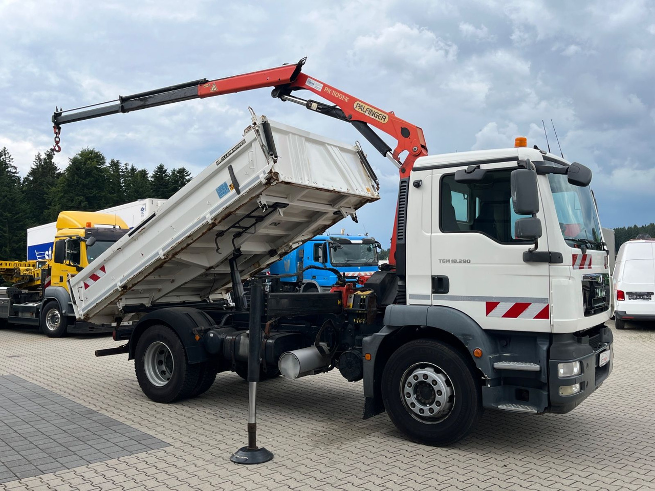 MAN TGM 18.290 Kipper Kran Palfinger PK 11001 - Truk jungkit, Truk derek: gambar 3 MAN TGM 18.290 Kipper Kran Palfinger PK 11001 - Truk jungkit, Truk derek: gambar 3