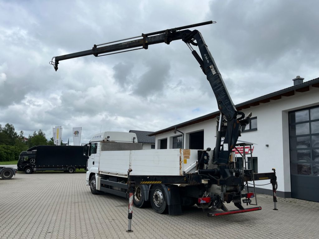 MAN TGS 26.440 Baustoff mit HIAB XS 166 Kran - Truk flatbed, Truk derek: gambar 2 MAN TGS 26.440 Baustoff mit HIAB XS 166 Kran - Truk flatbed, Truk derek: gambar 2