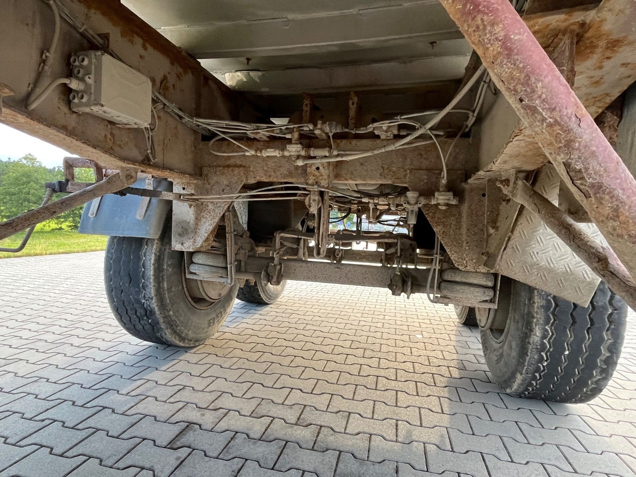 Semi-trailer jungkit Schwarzmüller 2 Achs Alu Kippmulde Trommelbremse: gambar 12