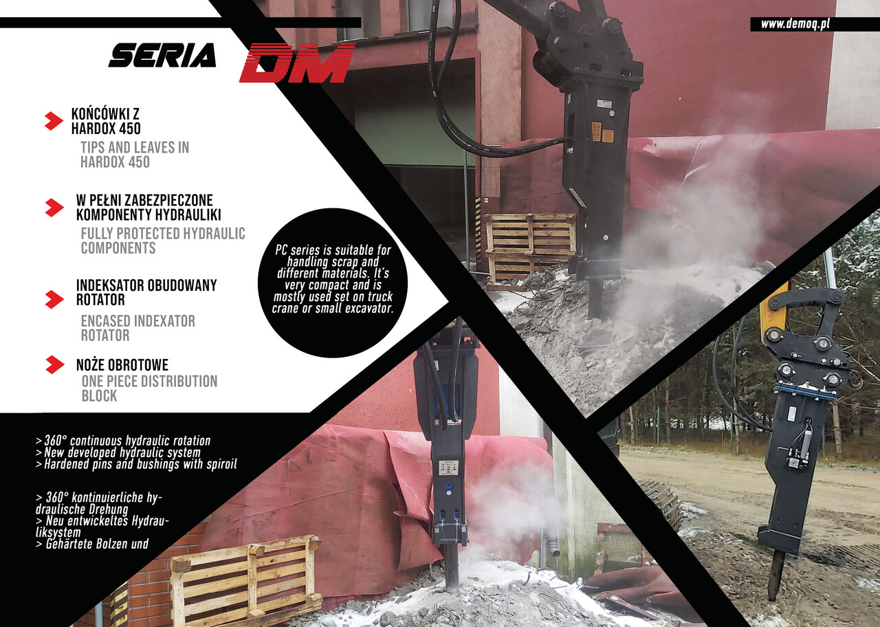 DEMOQ DM500 Hydraulic breaker 360 kg - Palu hidrolik untuk Ekskavator: gambar 2 DEMOQ DM500 Hydraulic breaker 360 kg - Palu hidrolik untuk Ekskavator: gambar 2