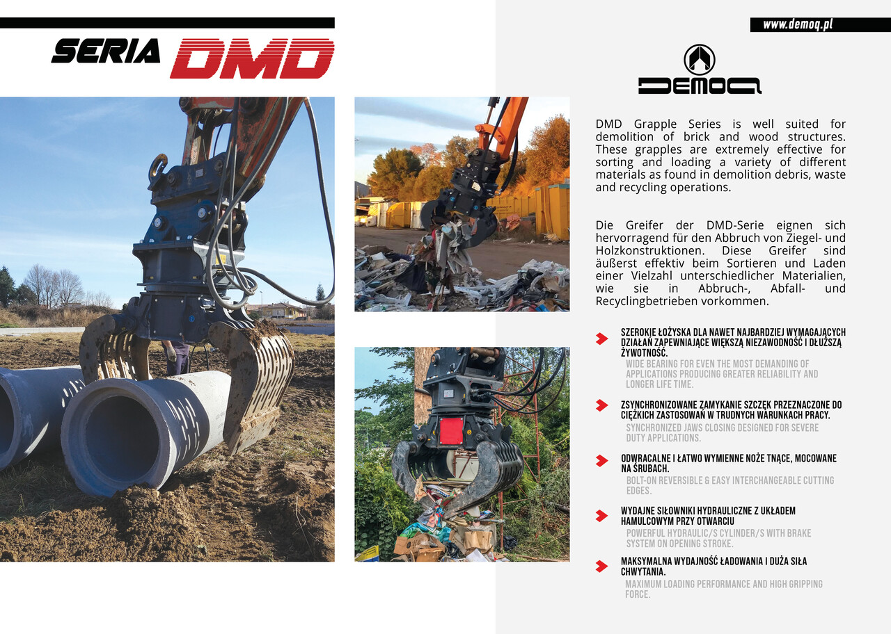 DEMOQ DMD 45 S Hydraulic Polyp -grab 130 kg - Grapple untuk Peralatan konstruksi: gambar 4 DEMOQ DMD 45 S Hydraulic Polyp -grab 130 kg - Grapple untuk Peralatan konstruksi: gambar 4