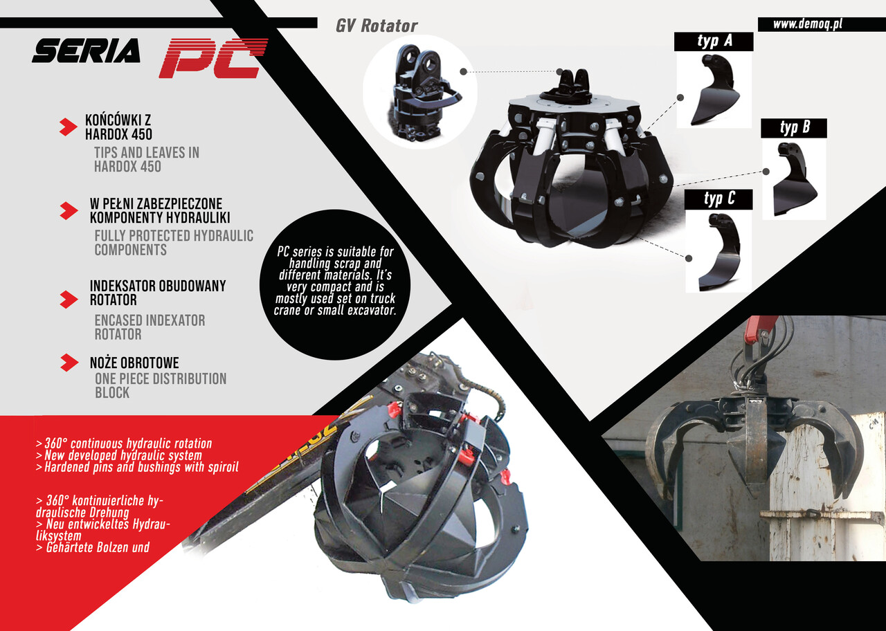 DEMOQ PC300 Hydraulic Polyp -grab - Grapple untuk Peralatan konstruksi: gambar 4 DEMOQ PC300 Hydraulic Polyp -grab - Grapple untuk Peralatan konstruksi: gambar 4