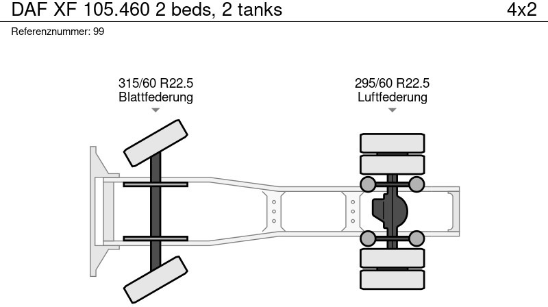 Tractor head DAF XF 105.460 2 beds, 2 tanks: gambar 19 Tractor head DAF XF 105.460 2 beds, 2 tanks: gambar 19