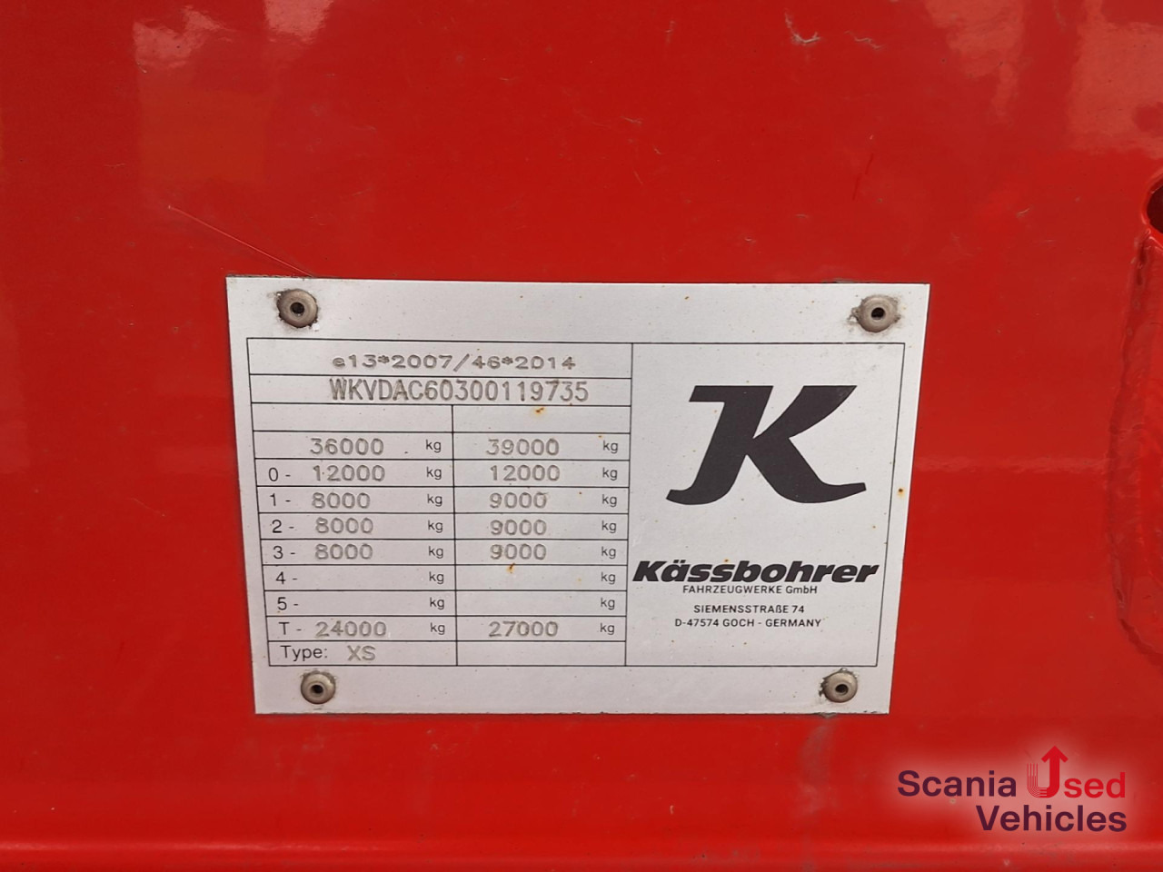 KAESSBOHRER Lebensmitteltank Kippbar SSK 40XS Neuwertig !! - Semi trailer silo: gambar 3 KAESSBOHRER Lebensmitteltank Kippbar SSK 40XS Neuwertig !! - Semi trailer silo: gambar 3
