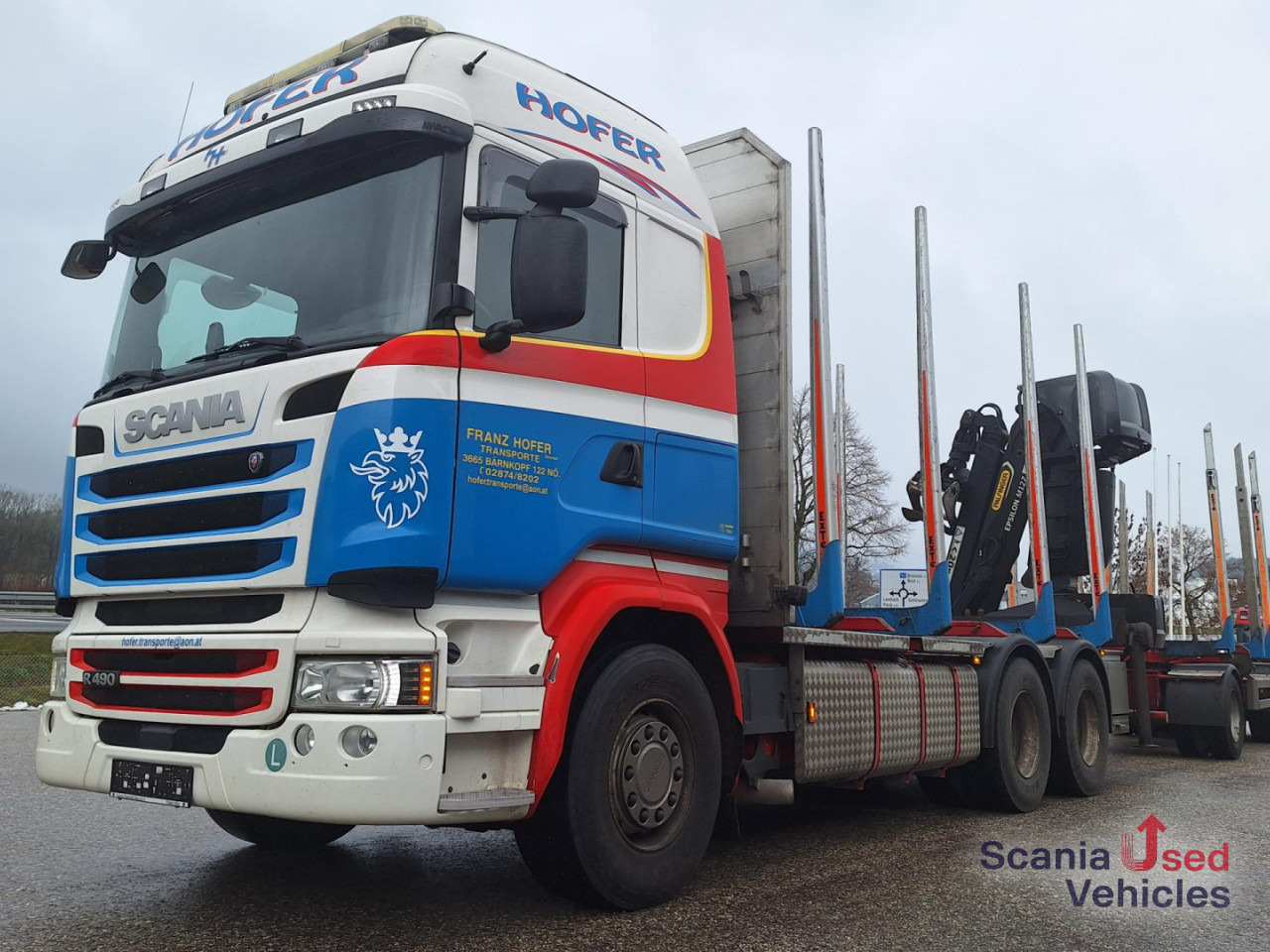SCANIA R 490 LB6x4HNB Epsilon M12 Z Komplettzug !! - Truk logging, Truk derek: gambar 1 SCANIA R 490 LB6x4HNB Epsilon M12 Z Komplettzug !! - Truk logging, Truk derek: gambar 1