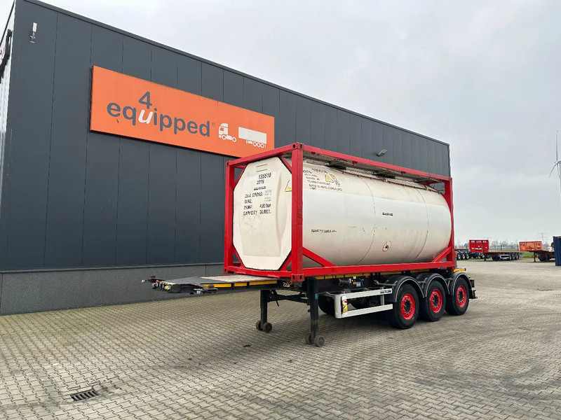 Burg 20FT ADR (EX/II, EX/III, FL, AT) Chassis + Tankcontainer 26.000L /3 baffels - Semi-trailer tangki: gambar 1 Burg 20FT ADR (EX/II, EX/III, FL, AT) Chassis + Tankcontainer 26.000L /3 baffels - Semi-trailer tangki: gambar 1