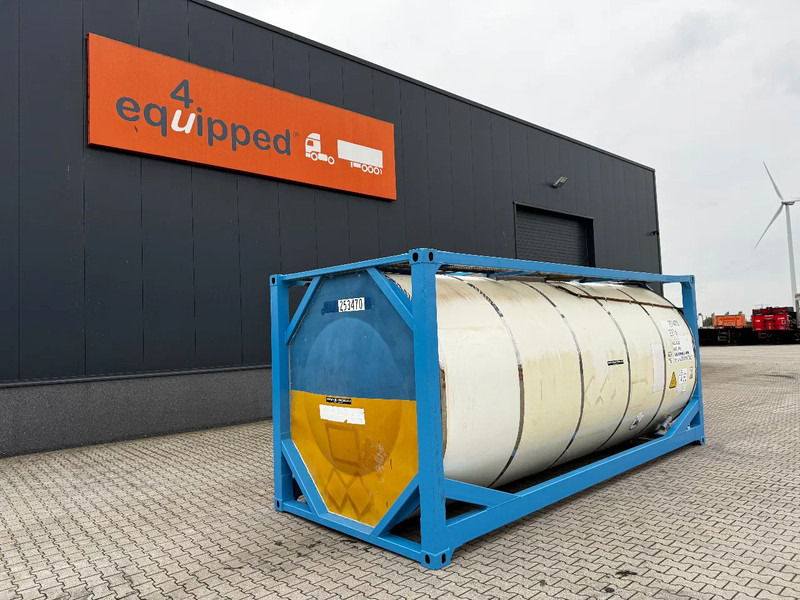 CIMC 20FT ISO / 25.010L / 1-COMP. / 22T6 / UN Portable / T11 / 5Y ADR- + CSC test: 02-2027 - Tangki penyimpanan: gambar 1 CIMC 20FT ISO / 25.010L / 1-COMP. / 22T6 / UN Portable / T11 / 5Y ADR- + CSC test: 02-2027 - Tangki penyimpanan: gambar 1