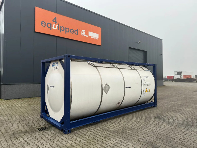CIMC 20FT ISO, 25.050L / 1-COMP / 3 BAFFELS / T12 / 22T6 /, 4 manholes, ADR valid until 12/2026 - Tangki penyimpanan: gambar 1 CIMC 20FT ISO, 25.050L / 1-COMP / 3 BAFFELS / T12 / 22T6 /, 4 manholes, ADR valid until 12/2026 - Tangki penyimpanan: gambar 1