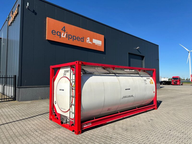 CIMC 20FT ISO / 25.060L / 1-COMP / 3 BAFFELS / UN PORTABLE T11 / 22K2 / 5Y test: 10-2028 - Kontainer tangki: gambar 1 CIMC 20FT ISO / 25.060L / 1-COMP / 3 BAFFELS / UN PORTABLE T11 / 22K2 / 5Y test: 10-2028 - Kontainer tangki: gambar 1