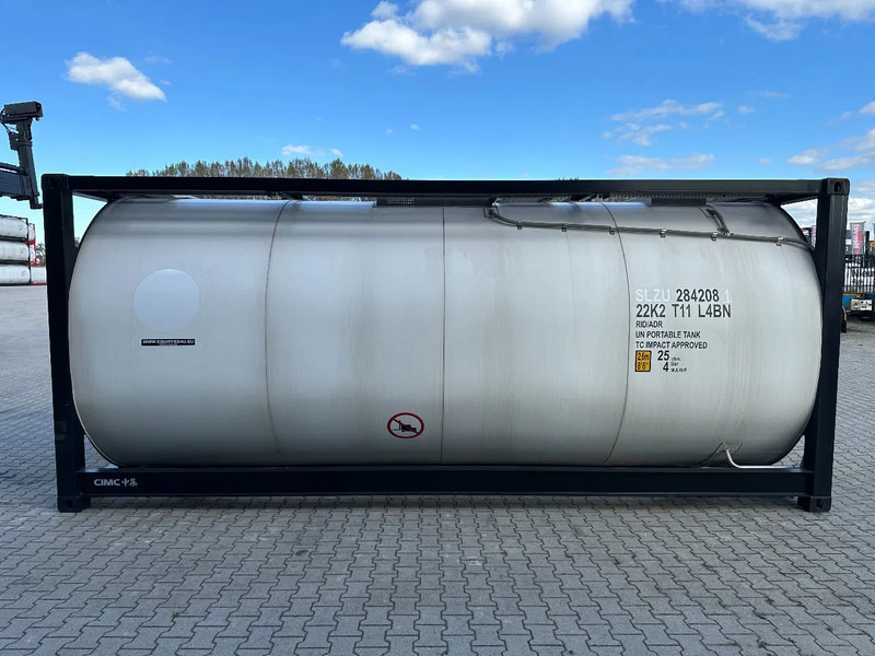 CIMC NEW / UNUSED, for FOOD STUFF or CHEMICAL, 20FT ISO, 25.030L, L4BN, UN Portable, T11, test: 1-2027 - Tangki penyimpanan: gambar 3 CIMC NEW / UNUSED, for FOOD STUFF or CHEMICAL, 20FT ISO, 25.030L, L4BN, UN Portable, T11, test: 1-2027 - Tangki penyimpanan: gambar 3